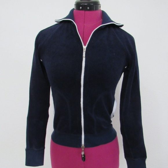 JUICY COUTURE Velour Sport Zip Jacket - Picture 1 of 5
